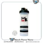 Smart Shaker blanc Avec 2 Compartiments & Pilulier No Pain No Gain 500mL