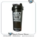 Shaker DIÖRA 600ml Noir– Mélangeur Protéiné Sport