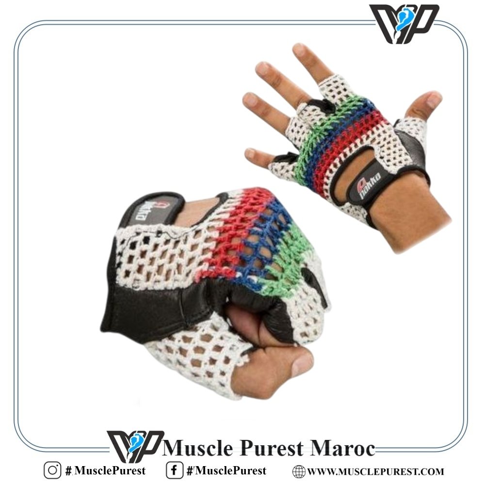 pakka gants multicouleur Gants de Gym Cuir Multicolore Pakka Sport – Confort & Protection – Image 1